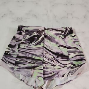 Women's Athletic Marble Print Shorts